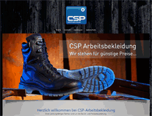 Tablet Screenshot of csp-arbeitsbekleidung.com